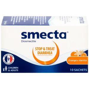 Thuốc bột Smecta Beaufour Ipsen hương cam & vani điều trị tiêu chảy, bảo vệ niêm mạc tiêu hoá (10 gói)