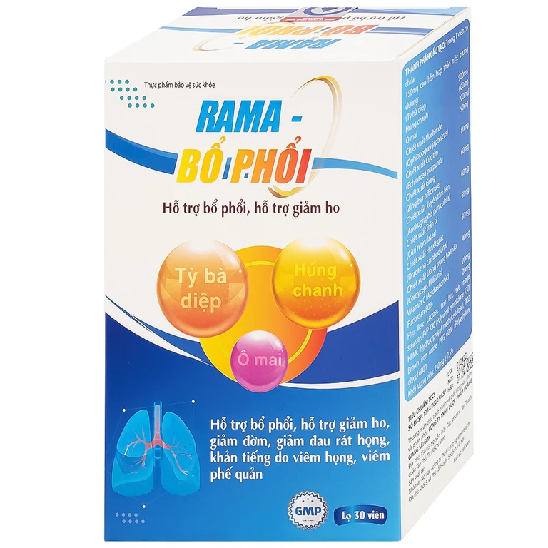 Viên uống Rama Bổ Phổi hỗ trợ bổ phổi, giảm ho (30 viên)