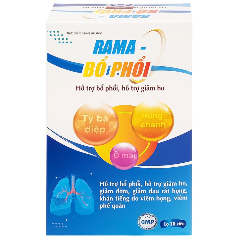 Viên uống Rama Bổ Phổi hỗ trợ bổ phổi, giảm ho (30 viên)