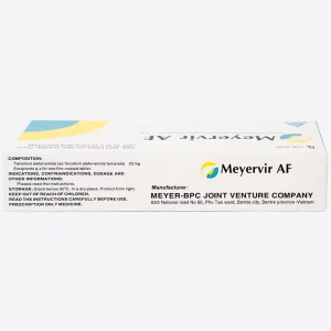 Thuốc Meyervir AF 25mg Meyer-BPC điều trị viêm gan siêu vi B mạn tính (3 vỉ x 10 viên)
