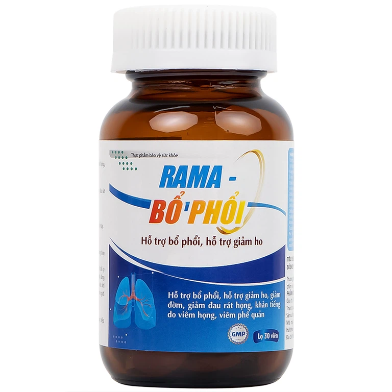Viên uống Rama Bổ Phổi hỗ trợ bổ phổi, giảm ho (30 viên)