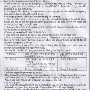 Thuốc Esogas 40mg Bidiphar điều trị kháng tiết acid dạ dày (1 lọ + 1 ống 5ml)
