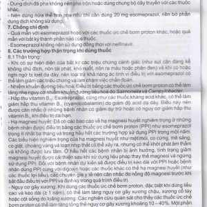 Thuốc Esogas 40mg Bidiphar điều trị kháng tiết acid dạ dày (1 lọ + 1 ống 5ml)