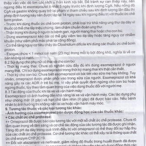 Thuốc Esogas 40mg Bidiphar điều trị kháng tiết acid dạ dày (1 lọ + 1 ống 5ml)