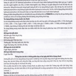 Dung dịch uống Femalto 30ml CPC1HN bổ sung sắt hữu cơ dạng lỏng