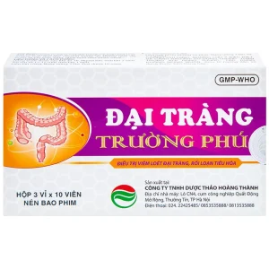 Thuốc Đại Tràng Trường Phúc điều trị viêm loét đại tràng, rối loạn tiêu hóa (3 vỉ x 10 viên)