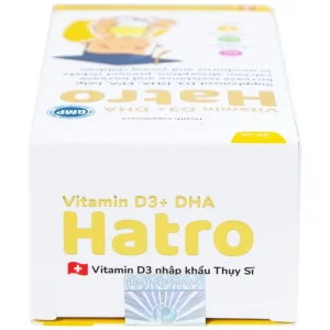 Dung dịch Vitamin D3+ DHA Hatro Pharvina tăng sức đề kháng, giảm nguy cơ còi xương (20ml)