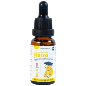 Dung dịch Vitamin D3+ DHA Hatro Pharvina tăng sức đề kháng, giảm nguy cơ còi xương (20ml)