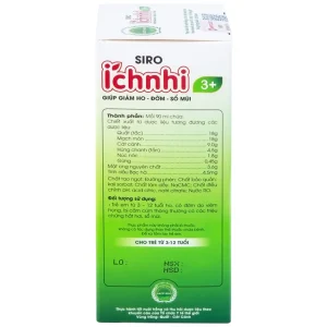 Siro Ích nhi 3+ Nam Dược giúp giảm ho, đờm, sổ mũi (90ml)