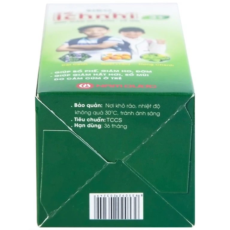 Siro Ích nhi 3+ Nam Dược giúp giảm ho, đờm, sổ mũi (90ml)