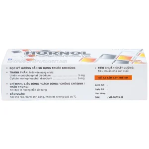 Thuốc Hornol Đạt Vi Phú điều trị chứng đau dây thần kinh mặt, dây thần kinh sinh ba (3 vỉ x 10 viên)