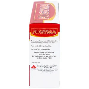 Dung dịch uống Fogyma điều trị thiếu máu do thiếu sắt (4 vỉ x 5 ống)