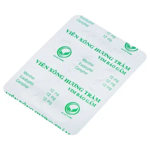 Viên Xông Hương Tràm Vim Báo Gấm điều trị cảm cúm, sát trùng mũi (2 vỉ x 20 viên)