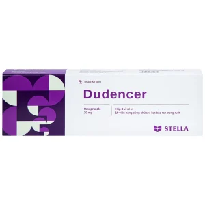 Thuốc Dudencer Stella giảm triệu chứng khó tiêu do acid (3 vỉ x 10 viên)