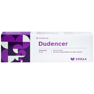 Thuốc Dudencer Stella giảm triệu chứng khó tiêu do acid (3 vỉ x 10 viên)