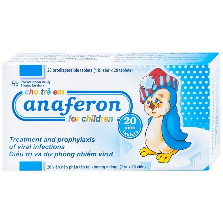 Thuốc Anaferon For Children Materia điều trị và dự phòng nhiễm virus (1 vỉ x 20 viên)