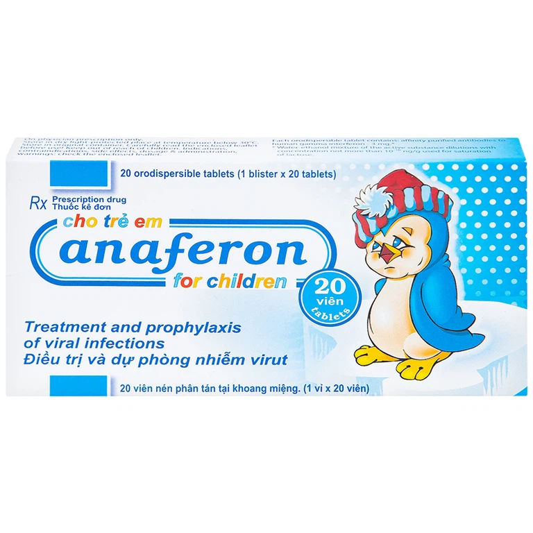 Thuốc Anaferon For Children Materia điều trị và dự phòng nhiễm virus (1 vỉ x 20 viên)