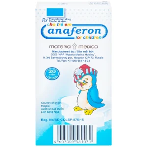 Thuốc Anaferon For Children Materia điều trị và dự phòng nhiễm virus (1 vỉ x 20 viên)