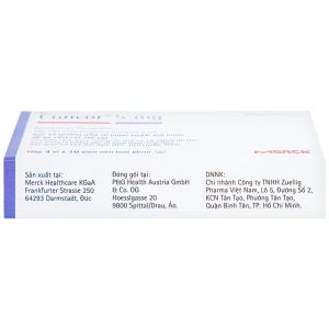Thuốc Concor 5mg Merck điều trị tăng huyết áp, đau thắt ngực (3 vỉ x 10 viên)