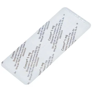 Thuốc Concor 5mg Merck điều trị tăng huyết áp, đau thắt ngực (3 vỉ x 10 viên)