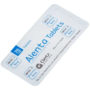 Thuốc Alenta 70mg Getz điều trị loãng xương (1 vỉ x 4 viên)