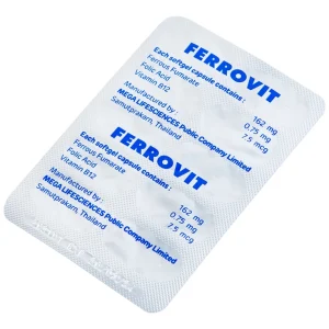 Thuốc Ferrovit MEGA We care điều trị thiếu máu do thiếu sắt (5 vỉ x 10 viên)