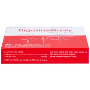 Thuốc DigoxineQualy Dược 3-2 điều trị suy tim sung huyết, rung nhỉ (1 vỉ x 30 viên)