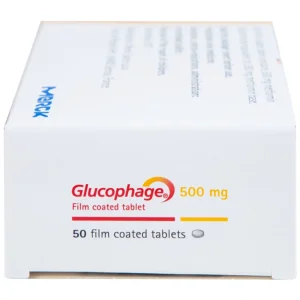 Thuốc Glucophage 500mg Merck điều trị đái tháo đường típ 2 (5 vỉ x 10 viên)