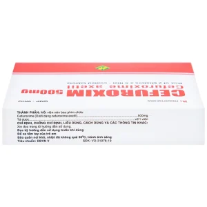Thuốc Cefuroxim 500mg Vidipha điều trị nhiễm khuẩn (2 vỉ x 5 viên)