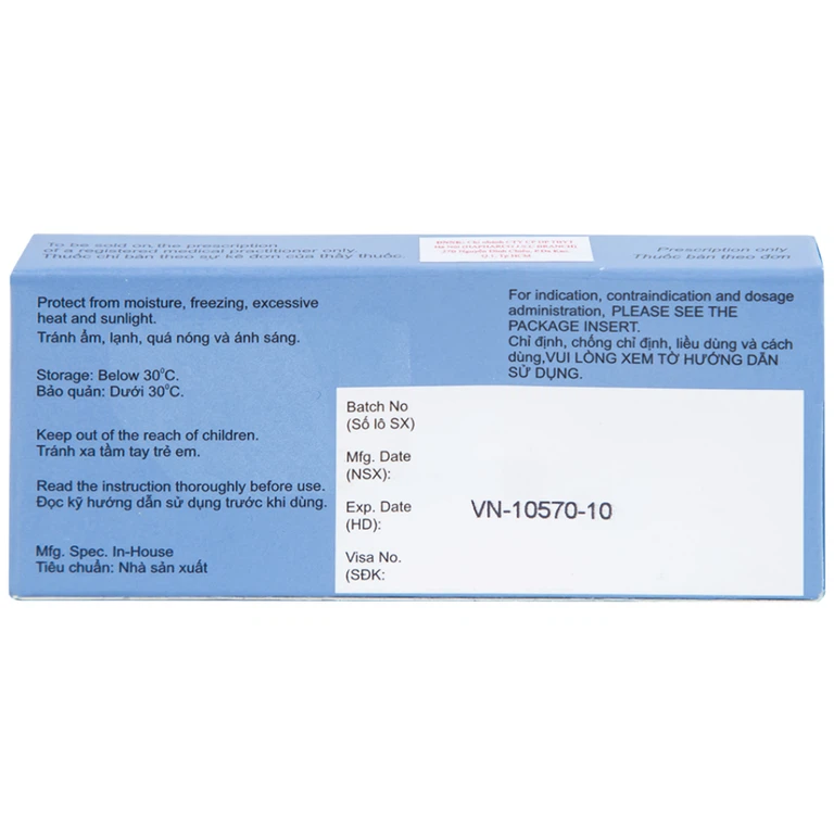 Thuốc Spiromide 20/50mg Searle giảm phù, lợi tiểu, hạ huyết áp (2 vỉ x 10 viên)