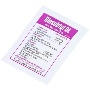 Men tiêu hoá sống Biosubtyl DL Davac điều trị tiêu chảy, viêm đại tràng, rối loạn tiêu hoá (25 gói)