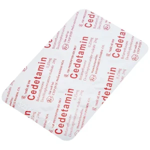 Thuốc Cedetamin Khapharco điều trị viêm mũi dị ứng, mày đay (2 vỉ x 15 viên)