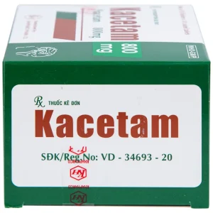 Viên nén Kacetam 800mg Khapharco điều trị rung giật cơ có nguồn gốc vỏ não, thiếu máu não (10 vỉ x 10 viên)