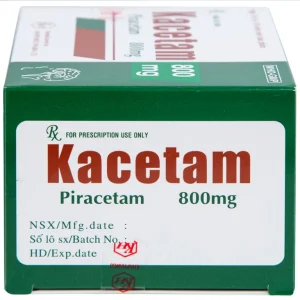 Viên nén Kacetam 800mg Khapharco điều trị rung giật cơ có nguồn gốc vỏ não, thiếu máu não (10 vỉ x 10 viên)