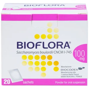 Bột Bioflora 100mg Biocodex điều trị tiêu chảy (20 gói)