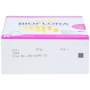 Bột Bioflora 100mg Biocodex điều trị tiêu chảy (20 gói)