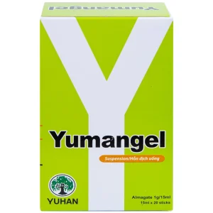 Hỗn dịch uống Yumangel Yuhan kháng acid và cả thiện loét dạ dày - tá tràng (20 gói x 15ml)