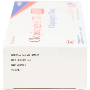 Thuốc Clopidogrel 75 - MV USP làm giảm hay dự phòng các biến cố huyết khối (3 vỉ x 10 viên)