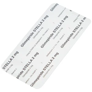 Thuốc Glimepiride Stella 2mg kiểm soát đường huyết cao ở bệnh tiểu đường típ 2 (3 vỉ x 10 viên)