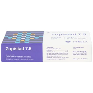Thuốc Zopistad 7.5 Stella hỗ trợ điều trị ngắn hạn chứng mất ngủ (1 vỉ x 10 viên)