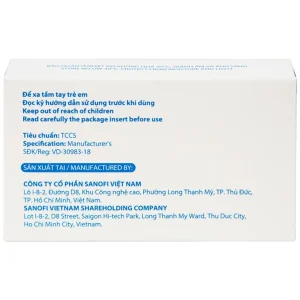 Thuốc Alpha Chymotrypsine Choay Sanofi điều trị phù nề sau chấn thương, phẩu thuật, bỏng (2 vỉ x 15 viên)