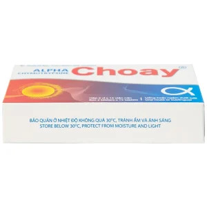 Thuốc Alpha Chymotrypsine Choay Sanofi điều trị phù nề sau chấn thương, phẩu thuật, bỏng (2 vỉ x 15 viên)