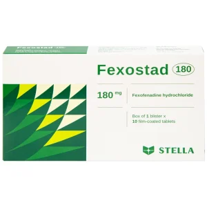 Thuốc Fexostad 180 Stella điều trị viêm mũi dị ứng theo mùa, mày đay vô căn mạn tính (10 viên)