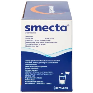 Thuốc bột pha hỗn dịch uống Smecta vị cam điều trị tiêu chảy (30 gói x 3g)