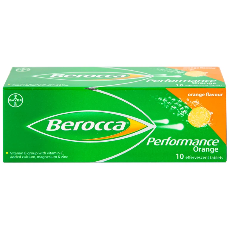 Viên sủi Berocca Bayer bổ sung vitamin và khoáng chất (10 viên)