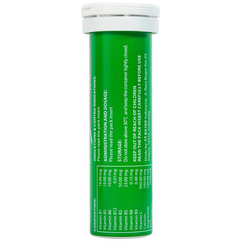 Viên sủi Berocca Bayer bổ sung vitamin và khoáng chất (10 viên)