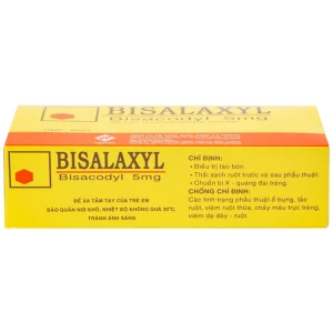 Thuốc Bisalaxyl Vidipha điều trị táo bón (5 vỉ x 10 viên)