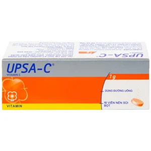 Viên sủi UPSA-C UPSA SAS hỗ trợ điều trị tình trạng thiếu hụt vitamin C (10 viên)