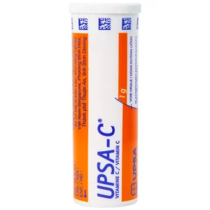 Viên sủi UPSA-C UPSA SAS hỗ trợ điều trị tình trạng thiếu hụt vitamin C (10 viên)