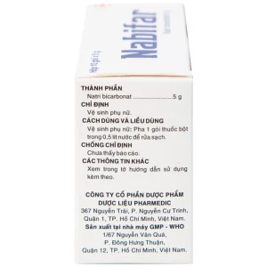 Thuốc bột Nabifar Pharmedic dùng vệ sinh phụ nữ (10 gói x 5g)